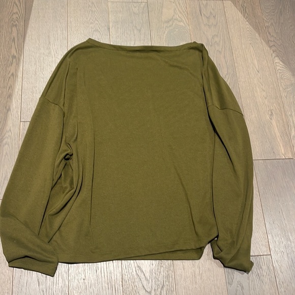 All Saints Ladies Size L Green Polyester Mix Long Sleeve Top - Picture 6 of 8